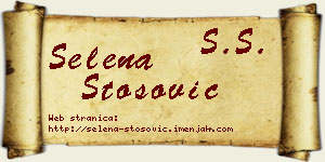 Selena Stošović vizit kartica
